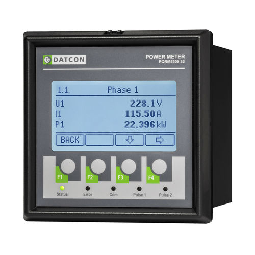 Ваттметр частотомер - PQRM5300 33 - Datcon Industrial Electronics Ltd. - счетчик активной энергии / эффективная мощность / реактивная мощность