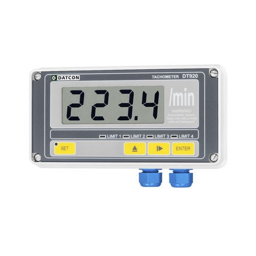 Контактный тахометр - DT920  - Datcon Industrial Electronics Ltd. - оптический / для монтажа на панели / цифровой