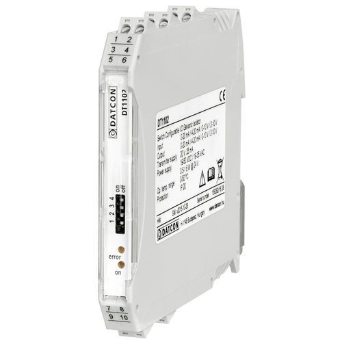 Гальванический изолятор - DT1102 (PS) switch selectable I/O - Datcon Industrial Electronics Ltd. - 4-20мА / тока / напряжения пост. тока