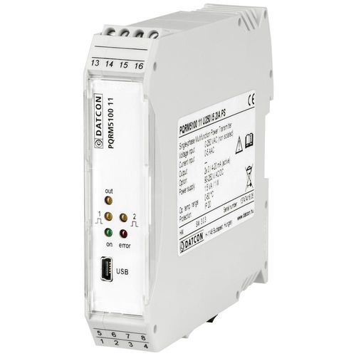Реле для наблюдения мощности - PQRM5100 11 series - Datcon Industrial Electronics Ltd. - фазы / тока / напряжения