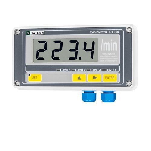 Бесконтактный тахометр - DT920  - Datcon Industrial Electronics Ltd. - для монтажа на панели / с дисплеем LCD / для двигателя