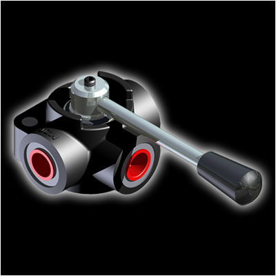Секционный клапан 3 канала - D3 series - HV Hydraulic S.r.l. - с ручным приводом