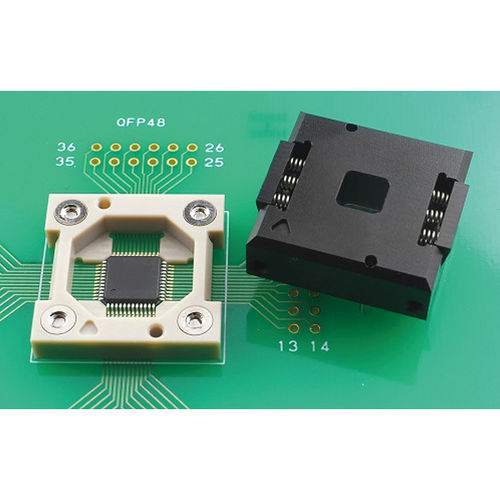 Тестовый разъем с защелкой - DCL-QFP1414-100-P050 - JC CHERRY INC. - QFP / SOP / с прямым контактом