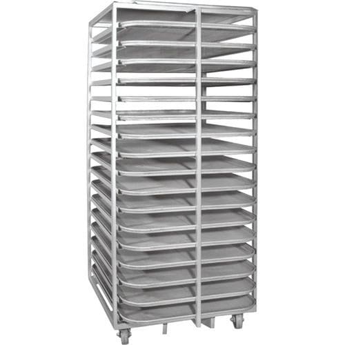 Тележка для подносов - VLT TT series - Valent Bakery Equipment - транспортная / из металла / с полками