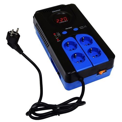 Монофазовый стабилизатор напряжения - SUNTEK PR 2000 VA - Electrosheriff - трехфазовый / электронный