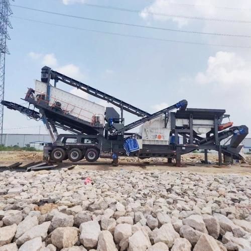 Мобильная камнедробилка - 800&times;800 - Zhengzhou Yugong Construction Machinery Co., Ltd. - с цилиндрами / с дизельным двигателем / для производства песка