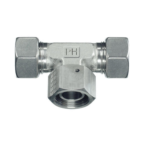 Гидравлический фитинг - Rubrik 9.23  - PH Industrie-Hydraulik GmbH & Co. KG - с врезным кольцом / Т-образный / из нержавеющей стали