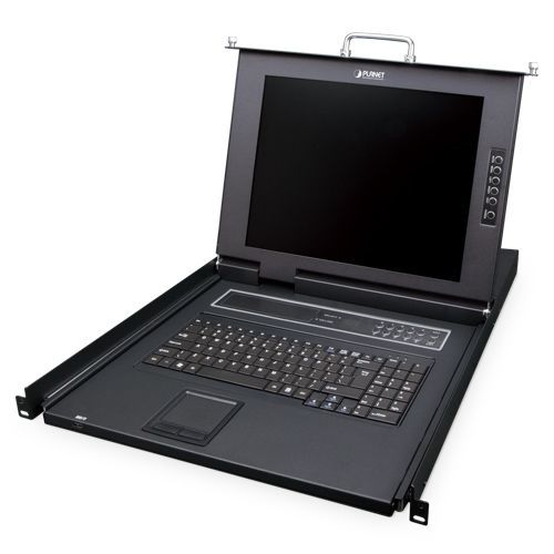 Консольный переключатель KVM с клавиатурой - IKVM-210-16M - PLANET Technology Corp. - для монтажа в стойку / 1U / 16 портов