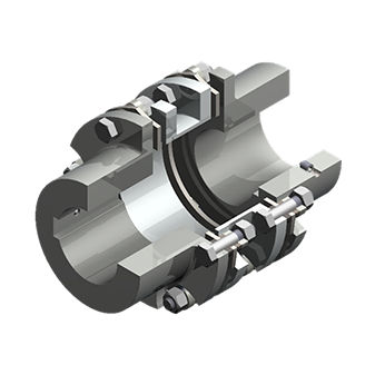 Дисковая муфта - 314  - Maschinenfabrik Mönninghoff GmbH & Co. KG - двойная / из нержавеющей стали / вала