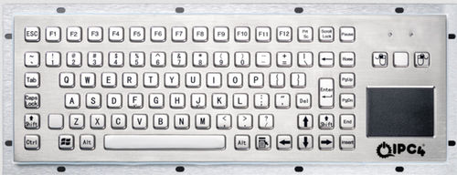 Клавиатура для письменного стола - IPC4-KBRD-TP-8606T-EN - IPC4 - ICC Digital Industrial Technologies Bv - с механическими клавишами / 89 клавиш / с сенсорной панелью