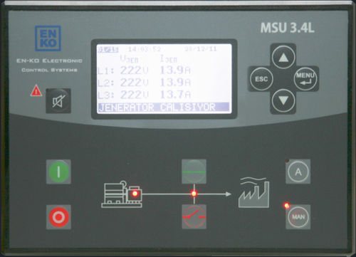 Автоматический контроллер для электрогенераторной установки - MSU 3.4L - ENKO Elektronik Kontrol Sistemleri San. ve Tic. Ltd. Sti.