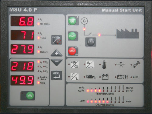 Автоматический контроллер для электрогенераторной установки - MSU 4.0 - ENKO Elektronik Kontrol Sistemleri San. ve Tic. Ltd. Sti. - с ручным управлением