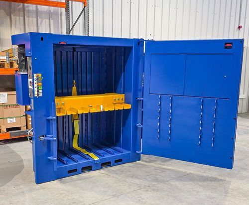Упаковочный пресс для картона - LH500 - MACFAB BALERS - для отходов / вертикальный / с фронтальной загрузкой