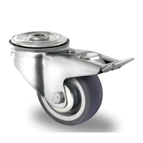 Поворотный ролик - BBH35WC080P2W2R1W - ESB Engineering-System-Bau GmbH - с пластиной / из полипропилена / из стали
