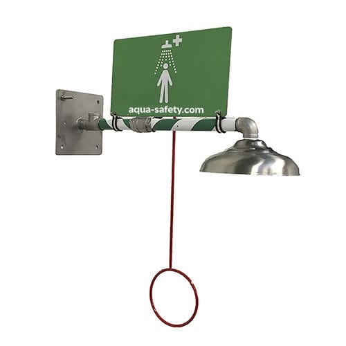 Настенный аварийный душ - WM1 - Aqua Safety Showers Internatioanl - для интерьера / для опасных сред / для открытого пространства