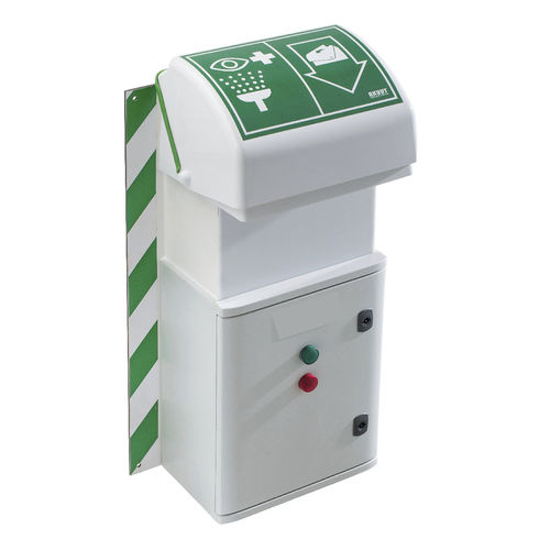 Напольный фонтанчик для промывки глаз - EW111 / EW111W - Aqua Safety Showers Internatioanl - с паровым котлом / для интерьера / для открытого пространства