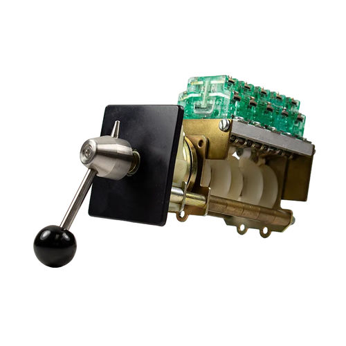 Поворотный переключатель - NSO-1 series - J.R. Merritt Controls - с рычагом / на пружине / 2 полюса