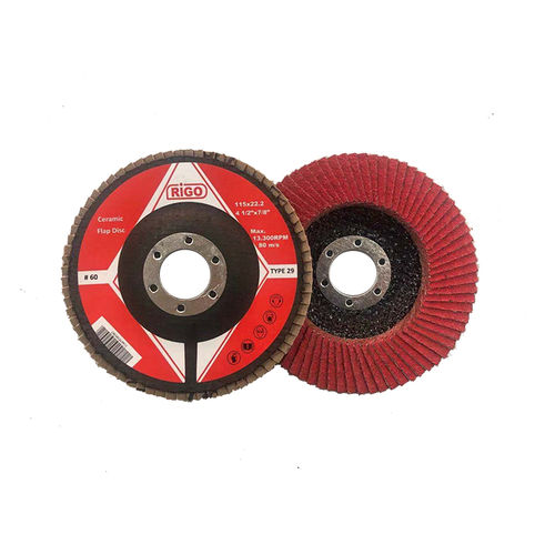 Лепестковый шлифовальный диск для нержавеющей стали - 10FC series - DanYang Rigo Abrasives Co., Ltd. - для отделки / из керамики / для шлифовки