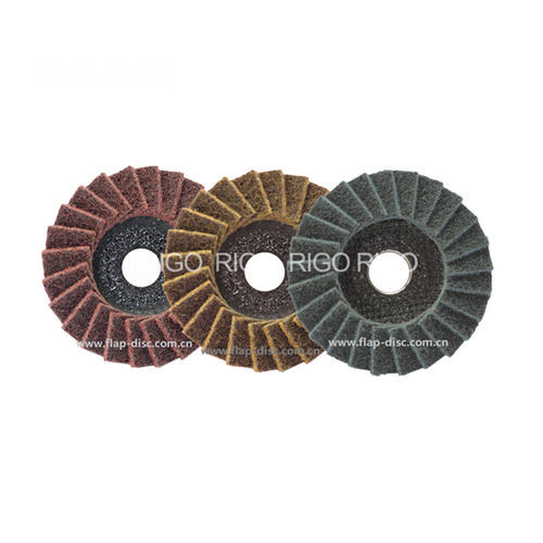 Нетканый лепестковый шлифовальный диск - 10FN series - DanYang Rigo Abrasives Co., Ltd. - для нержавеющей стали / для отделки / для шлифовки