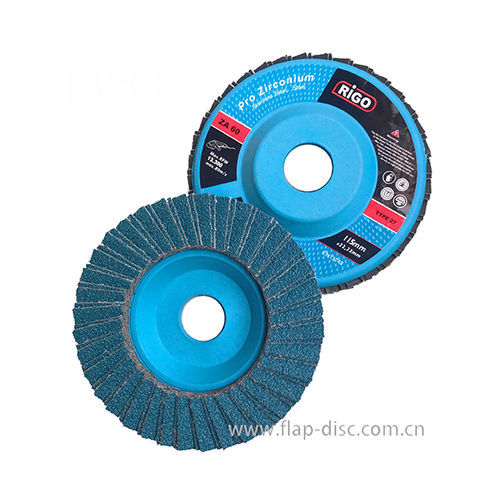 Лепестковый шлифовальный диск из оксида алюминия - DanYang Rigo Abrasives Co., Ltd. - из керамики / из оксида циркония