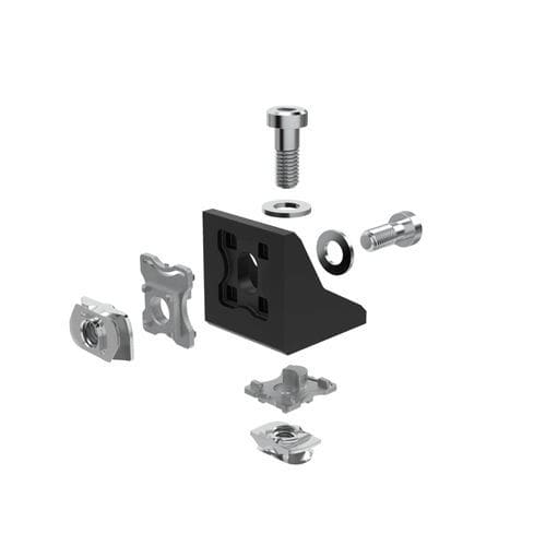 Угловой кронштейн для сборки профилей - GUS450 series - Robotunits GmbH - из гальванизированной стали / 90°
