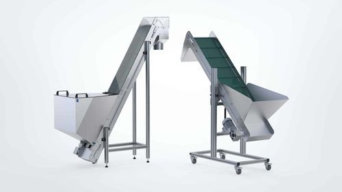 Ленточный конвейер - C4N - Robotunits GmbH - наклонный / транспортный / для хранения