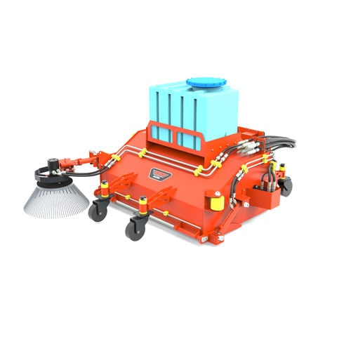 Подметальная машина для погрузчика - GLA031s eries - ORDEM ELEKTRONİK MÜHENDİSLİK MAKİNA SAN. VE TİC. LTD. ŞTİ. - гидравлическая / для отходов / с щеткой