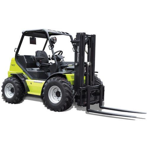 Дизельный вилочный погрузчик - TW25-4V - Agrimac - с местом для сидения водителя / для внешнего использования / для паллет