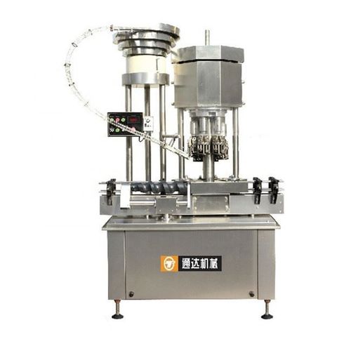 Укупорочная завинчивающая машина для бутылок - TONGDA PACKAGING MACHINERY CO.,  LTD. - с несколькими головками / линейная / автоматическая