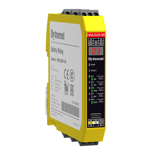 Реле безопасности - Quanta-HNUG20-99 - Bytorent Technology Co., Ltd. - 2NO / AC/DC / с аварийной остановкой