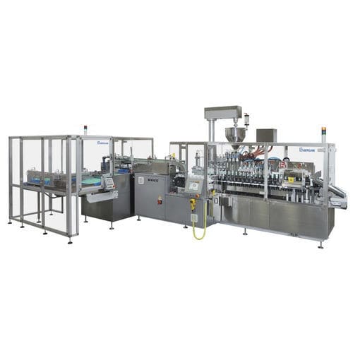 Линия розлива и укупорки для косметической промышленности - TF 200/4 - BERGAMI PACKAGING SOLUTIONS SRL - для стерилизации