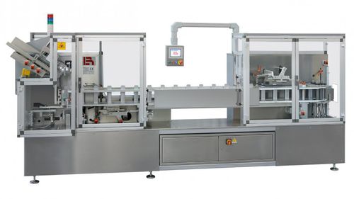 Вертикальная машина для укладки в картонные коробки - ASV 40 - BERGAMI PACKAGING SOLUTIONS SRL - для косметической промышленности / автоматическая / компактная