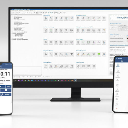 Программное обеспечение для ремесленников - Streit V.1® - STREIT Datentechnik GmbH - для логистического управления / для управления данными о материалах / управления цехами