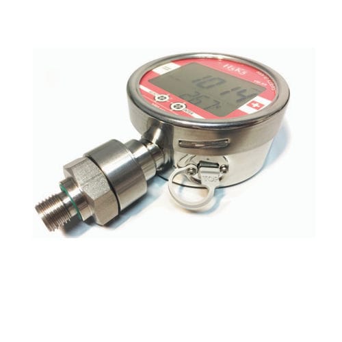 Цифровой манометр - H5K5.VM.X9 - H5K5 Leak Detection SRL - из стекла / из нержавеющей стали / USB
