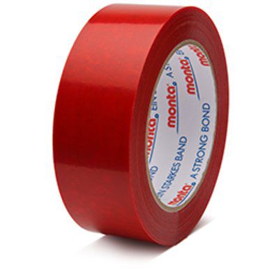 Клейкая лента для упаковки - MONTA 257F - monta Klebebandwerk GmbH - из ПВХ / каучук / красная