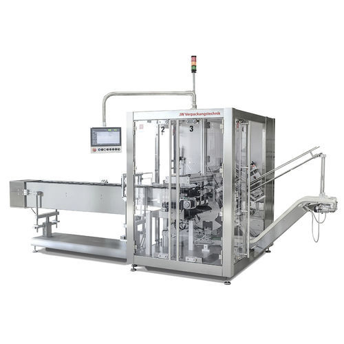 Горизонтальная машина для укладки в картонные коробки - CCM-AH - JW Verpackungstechnik GmbH - поворотная / автоматическая