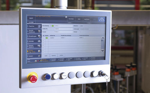 HMI с сенсорным экраном - JW Verpackungstechnik GmbH - установленный на кронштейне / USB / для дисплея