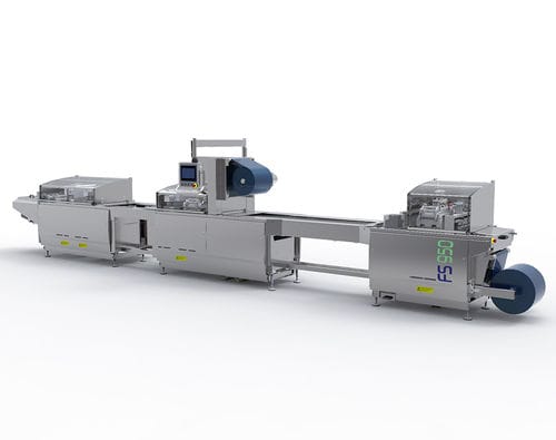 Устройство для термоформования для пластиковой пленки - FS950 - Mecapack - для упаковки продуктов питания / для упаковки фармацевтической продукции / для медицинской упаковки