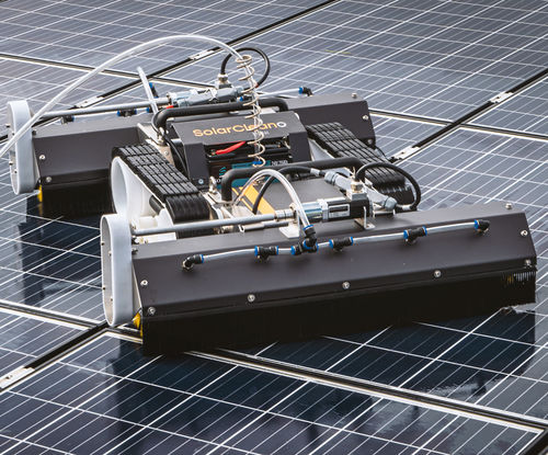 Робот для очистки для солнечных панелей - M1 - SolarCleano SARL - сухая чистка / для крыши / мобильный