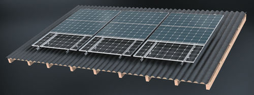 Система крепления солнечных батарей для покатой крыши - XW series - AEROCOMPACT Europe GmbH