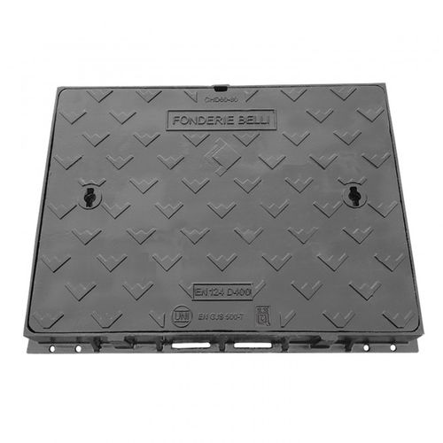 Regard de chaussée из ковкого чугуна - SERIE RETTANGOLARE - CLASSE D400/C250/B125 - Fonderie Belli SPA - квадратный / прямоугольный