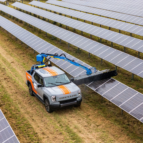 Система очистки для солнечной панели - Pick-up Eagle - SunBrush mobil GmbH - с щеткой / для фотогальванического оборудования / переносная