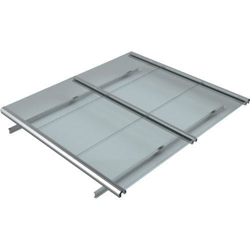 Система крепления солнечных батарей для террасы на крыше - HELIOS RC3 - Dome Solar - для вертикальной установки / из алюминия / из нержавеющей стали