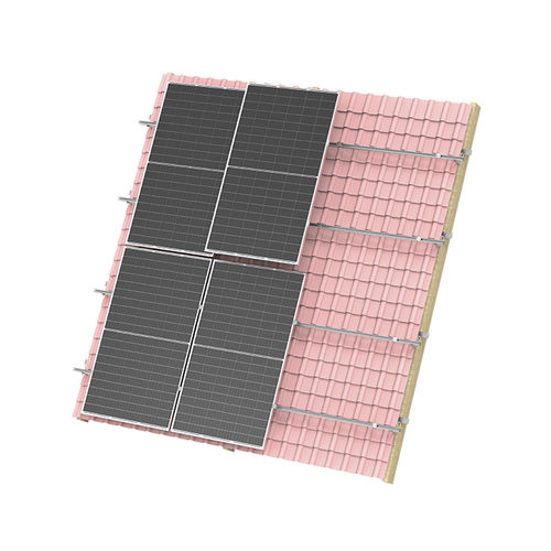 Система крепления солнечных батарей черепичная крыша - TILE ROOF - Xiamen Hopergy Photovoltaic Technology Co., Ltd. - для вертикальной установки