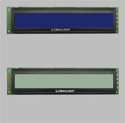 Табло LCD - MLC402Y-1 - Maclight Display Co., Limited - с точечной матрицей / монохромное / с 2 линиями