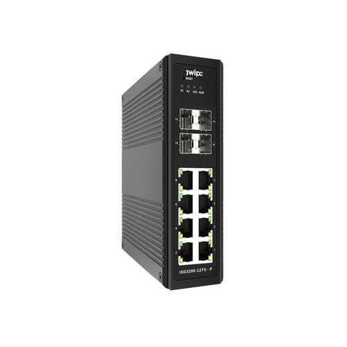 Управляемый коммутатор Ethernet - ISG3200-12TS-P - JWIPC TECHNOLOGY CO., LTD. - 12 портов / на DIN-рейке / стандартный