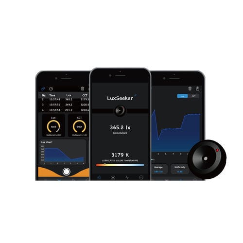 Компактный люксметр - LuxSeeker - LIDlight INC. - мобильный / с регистратором данных / с измерением цветовой температуры