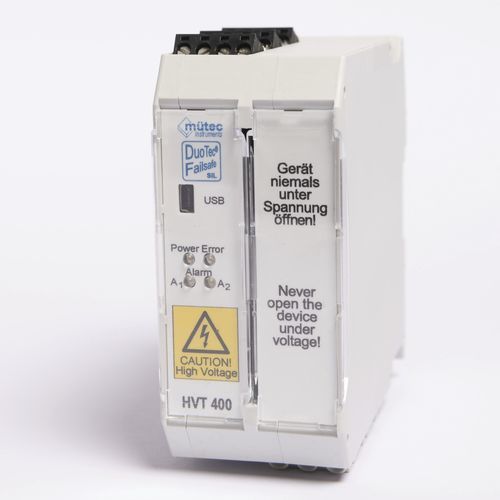 Преобразователь напряжения DC - HVT 400-DX - Mütec Instruments GmbH - на DIN-рейке / программируемый / SIL2