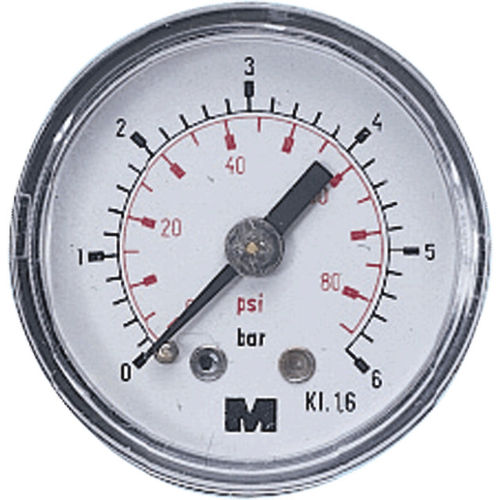 Манометр со шкалой - 222005  - Mader - G 1/8 / из латуни / с трубкой Бурдона
