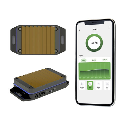 Внутренний монитор качества воздуха - AiM  - ESCOM ENHANCED SOLUTIONS WIRELESS & BATTERY-free s - CO2 / относительная влажность / температуры